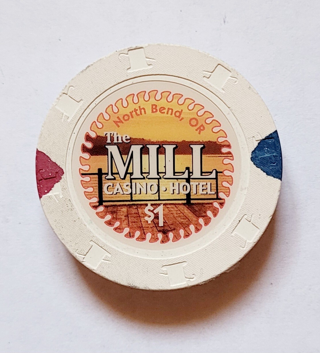 The Mill Casino Hotel North Bend Oregon Chip Refrigerator Magnet Free Shipping