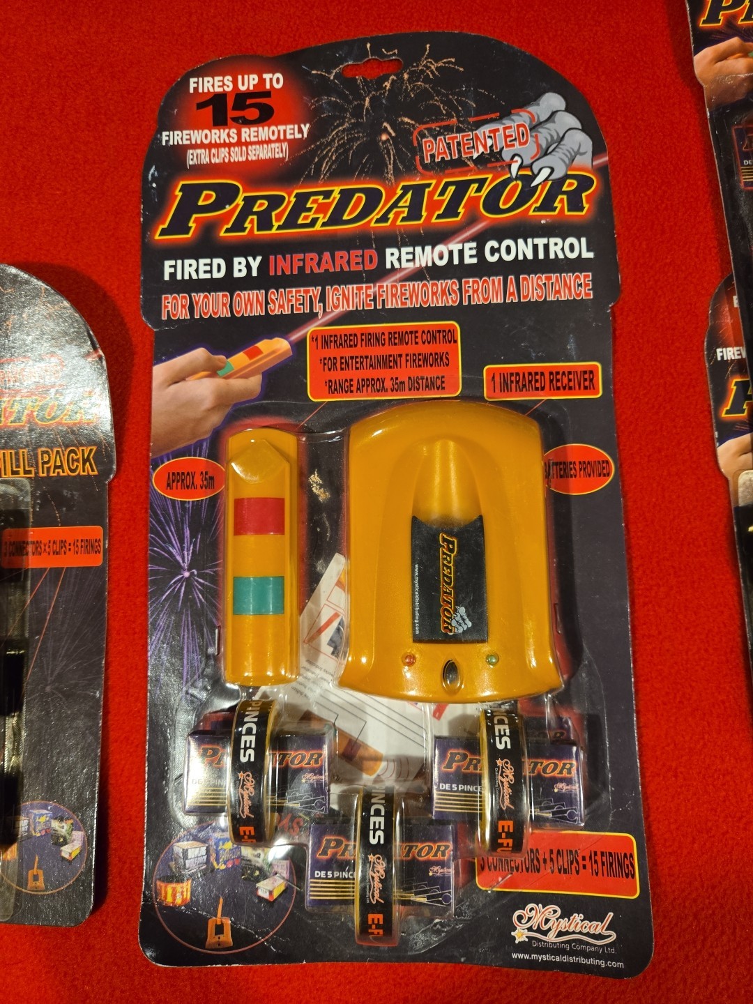 💥 FIREWORKS Predator REMOTE CONTROL Firing System Infrared + 3 REFILL NEW NOS