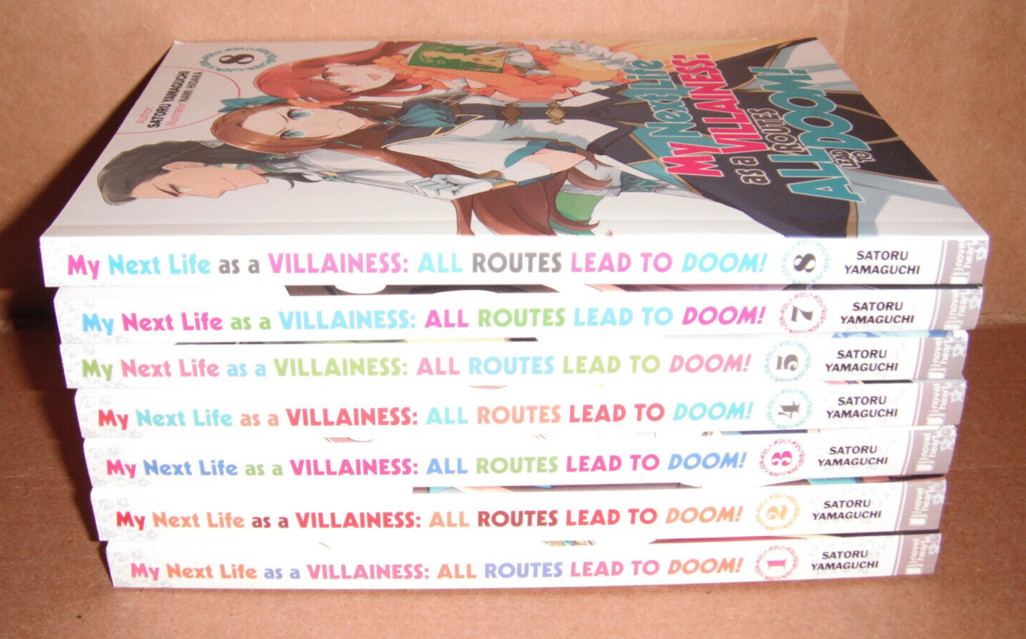 My Next Life as a Villainess: All Routes Vol. 1,2,3,4,5,7,8 Novel English