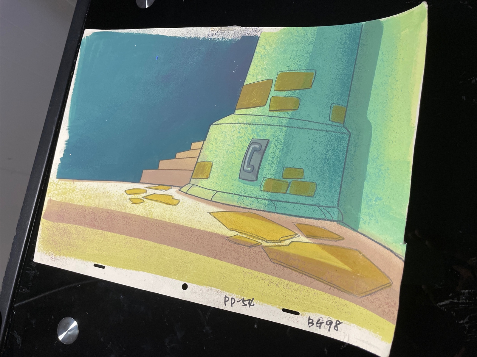 Animation Cel Background Production Art Vintage cartoons Disney Marvel Lot BG32