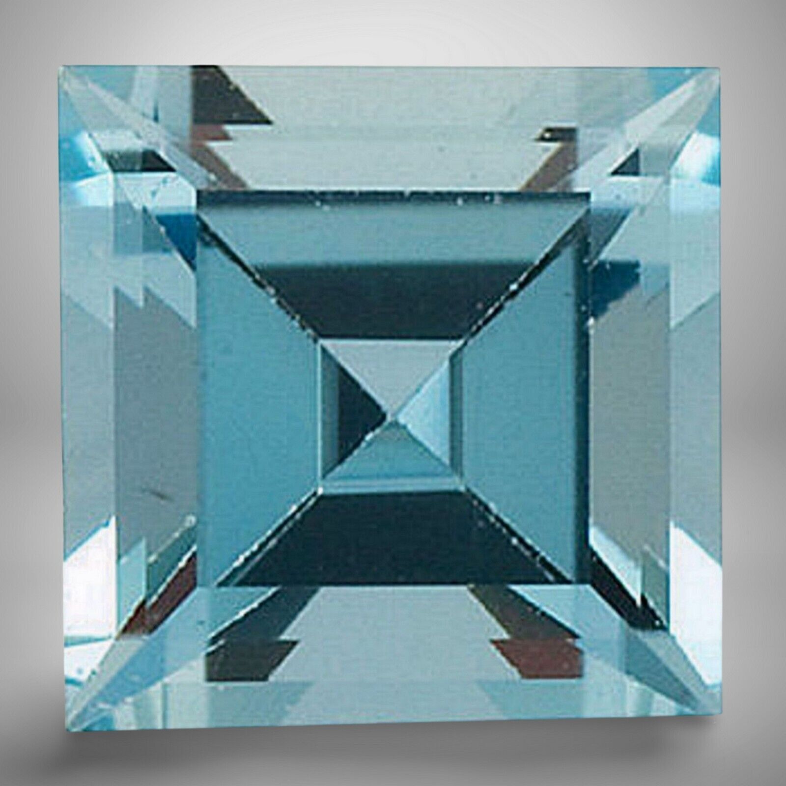 Aquamarine Square Cut Gemstone 5 Cts – 12 mm VVS Precious Jewelry Gem