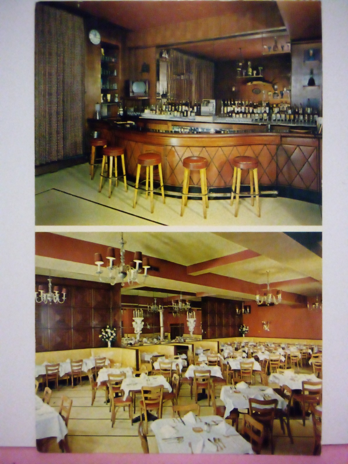 Phil Gluckstern’s famous kosher cuisine restaurant New York City west 48th 1959