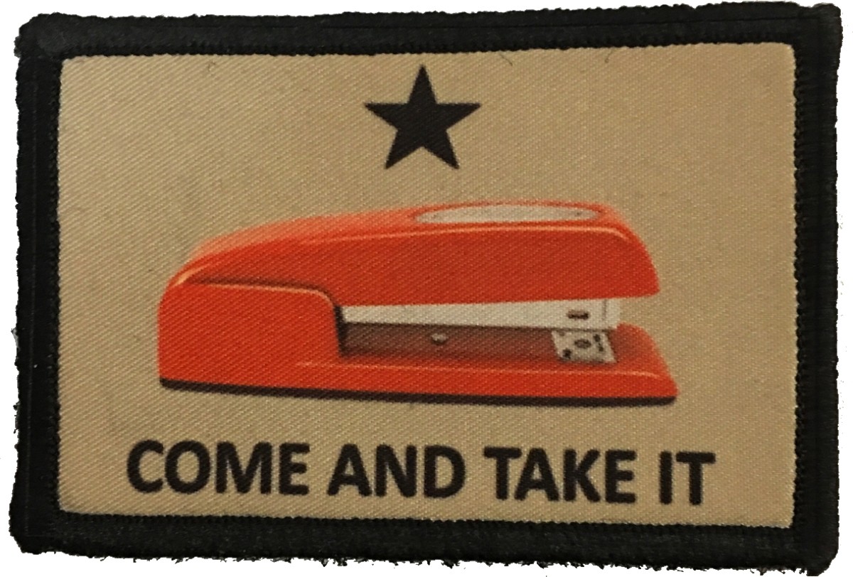 Never Half Ass Ron Swanson Morale Patch Funny Tactical Military USA Army