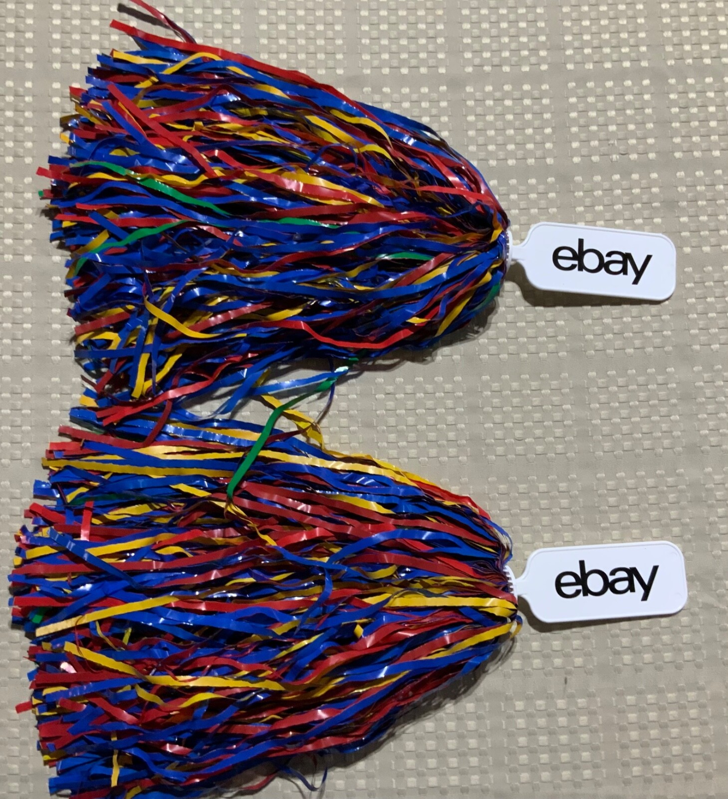 NEW EBay Open 2023 POM POMS 16″ Multicolor Swag Red Green Yellow Blue Merch