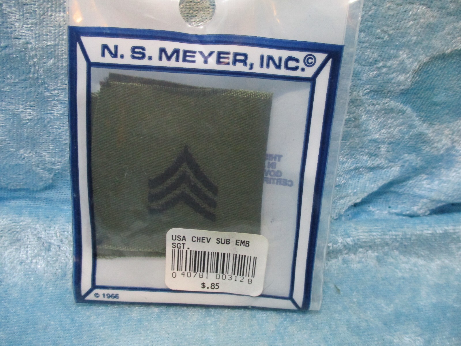N.S. Meyer Inc. Sergeant Chevron Military Patch