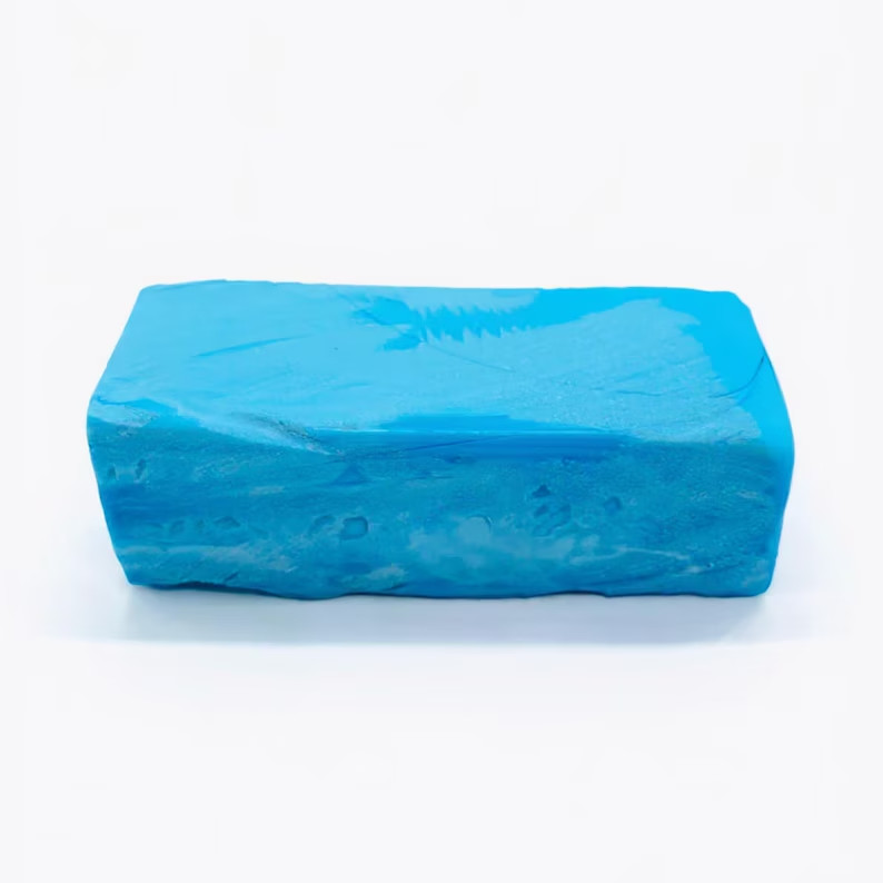 Lab-Grown Turquoise Rough Slice 420CT | Blue Crystal Slab for Jewelry Making