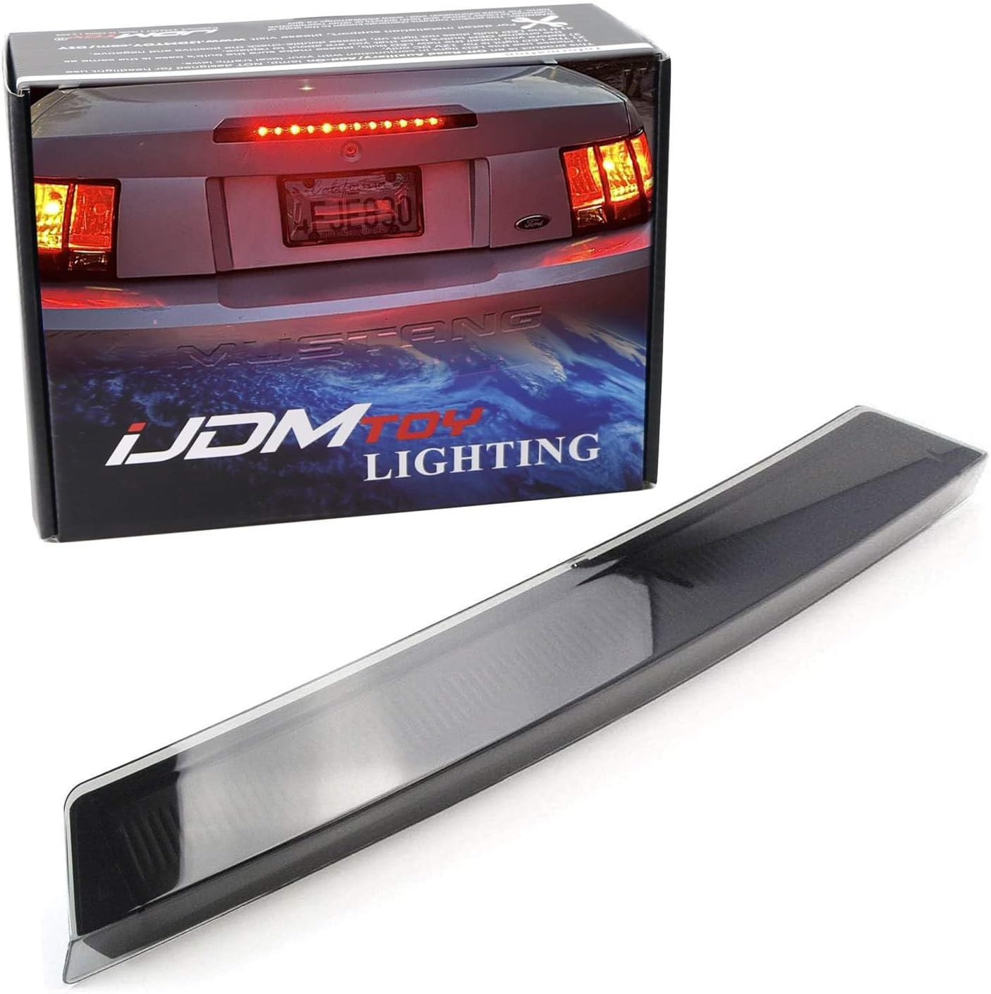 1999-2004 Ford Mustang Smoked Black Lens LED Third Brake Light High Mount Stop
