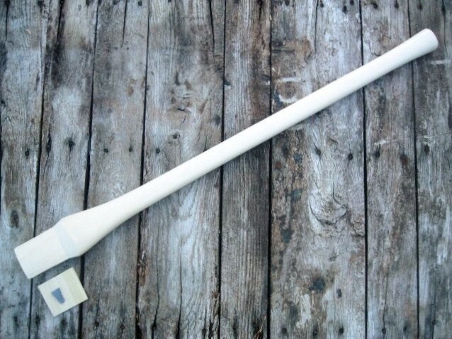 HICKORY 32″ Double Bit AXE HANDLE ~ UNFINISHED ~ Made USA