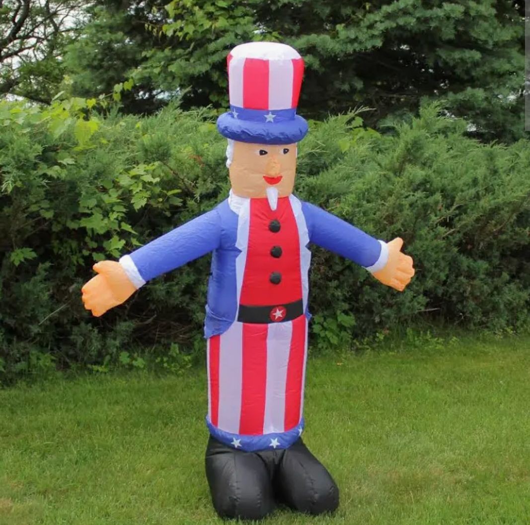 Uncle Sam Airblown Yard Inflatable Multicolor 60 in/5 ft Patriotic