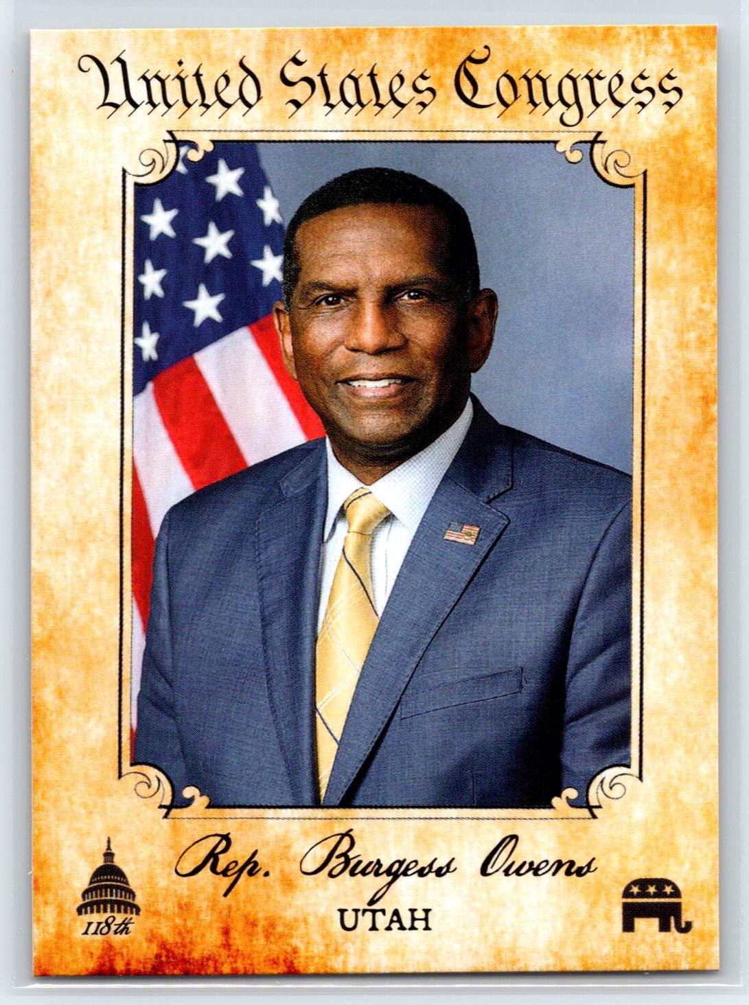 2024 Fascinating Cards 118th US Congress Burgess Owens Utah GOP #503