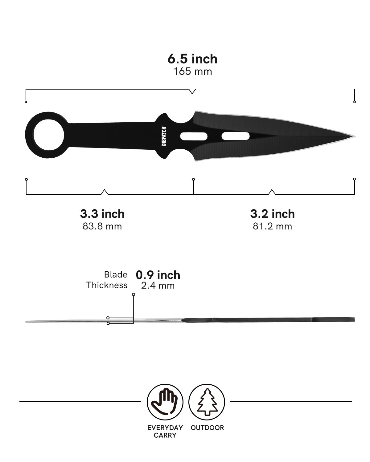 12pc Black Ninja Throwing Knife Set Hunting Combat Naruto Kunai Knives +Sheath
