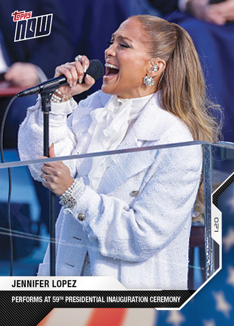 2020 Topps Now Election Card 18 Jennifer Lopez Joe Biden Kamala Donald Trump