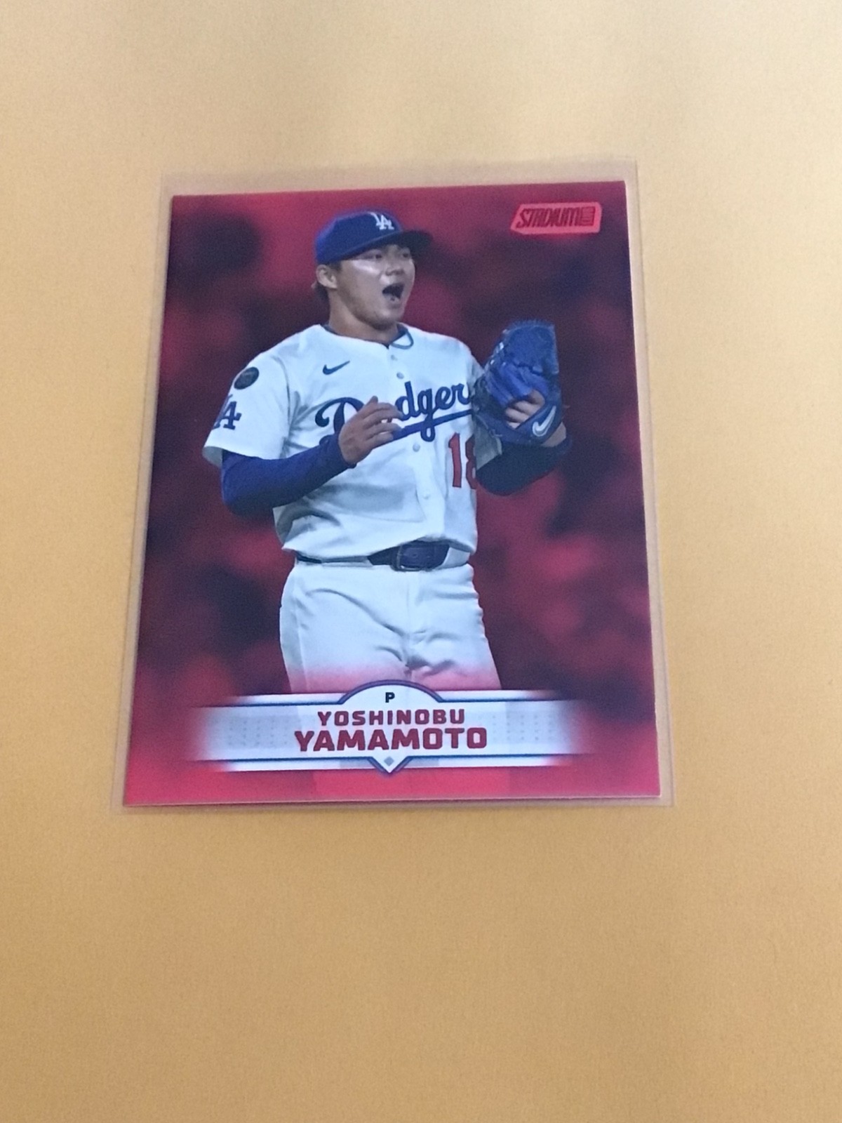 2025 Stadium Club Baseball Red Foil #184 Yoshinobu Yamamoto
