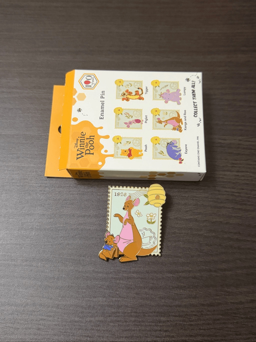 Disney Winnie the Pooh Character Stamp Blind Box Enamel Pin – Kanga & Roo