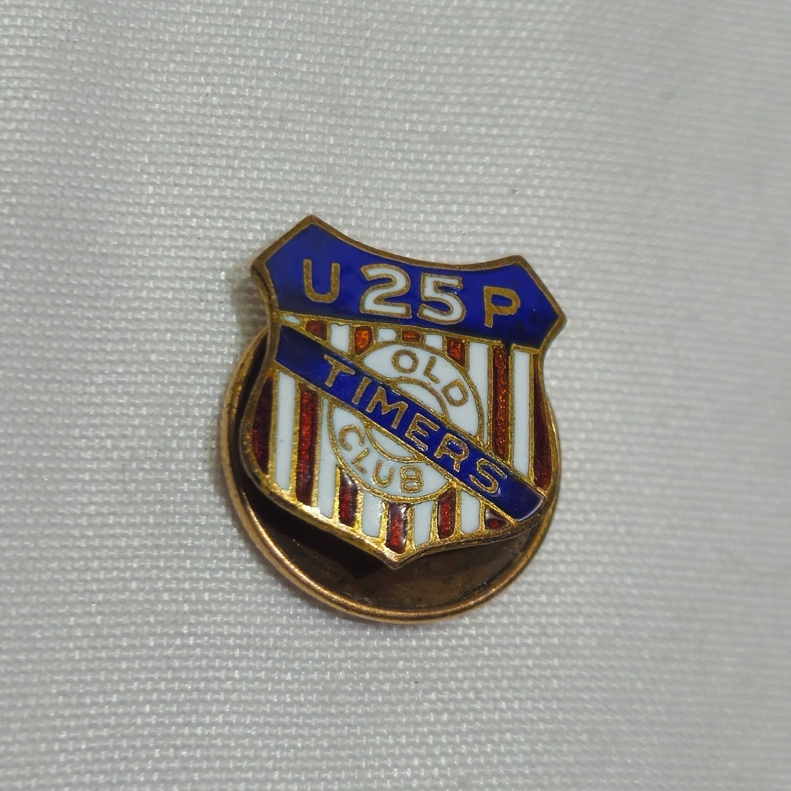 1920s 1930s Union Pacific Railroad 35 Year Service Pin – Enameled / Screw back