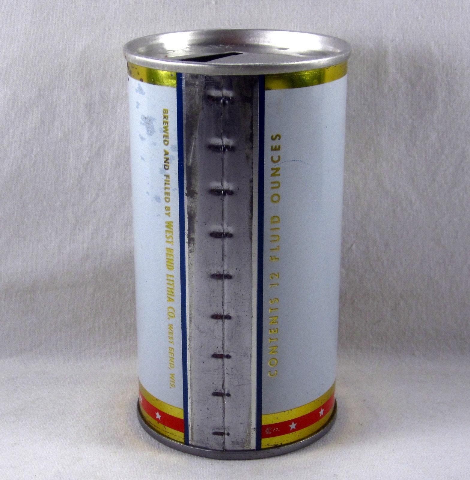 OLD TIMER’S LAGER Beer Can Straight Steel WEST BEND LITHIA CO WI