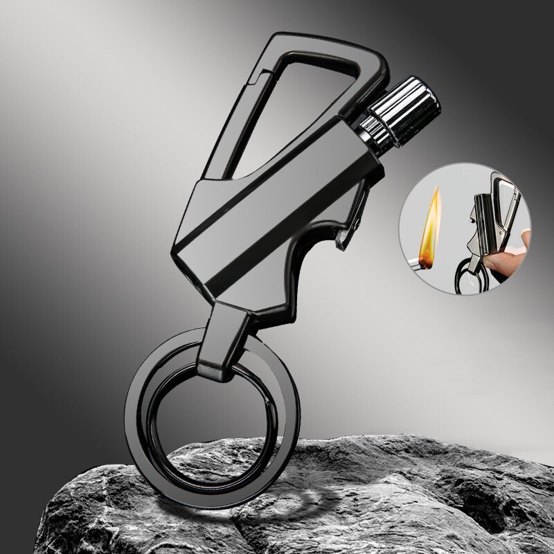 3 in 1 Outdoor Portable Permanent Match Lighter Striker Fire Starter Survival