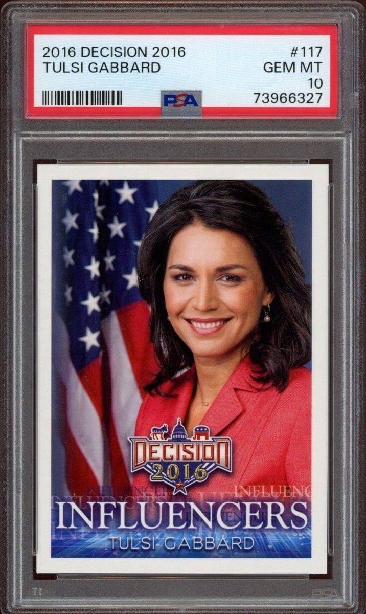 2016 Leaf Decision Influencers Tulsi Gabbard #117 PSA 10