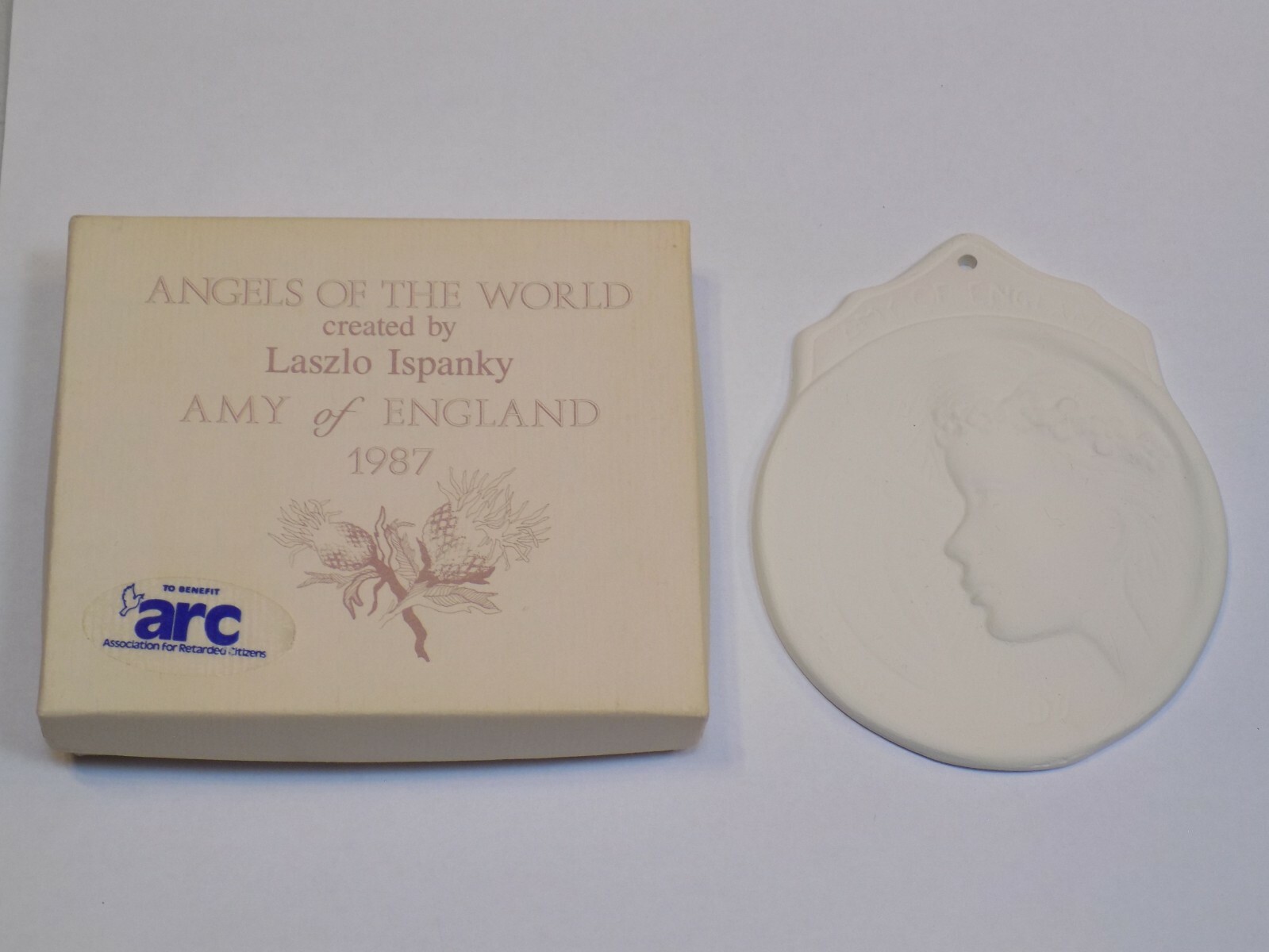 Angels of the World Amy England Laszlo Ispanky Ornament Christmas Bisque w/ Box