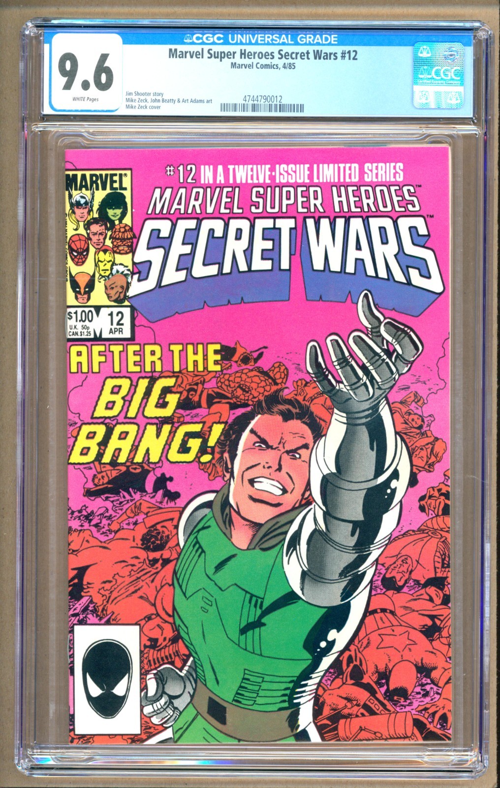 Marvel Super Heroes Secret Wars #12 (1985) CGC 9.6 WP Shooter – Zeck