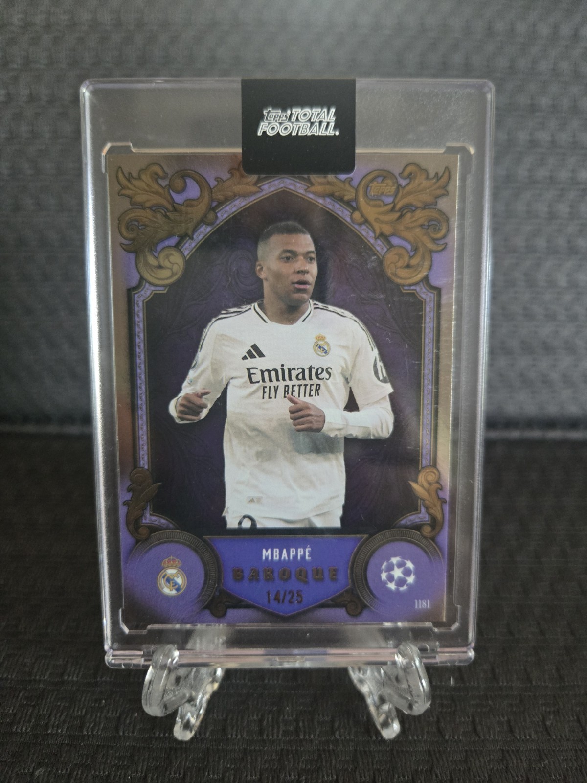 Topps, Kylian Mbappe, Baroque Series, Real Madrid 2025, Limited Edition 14/25