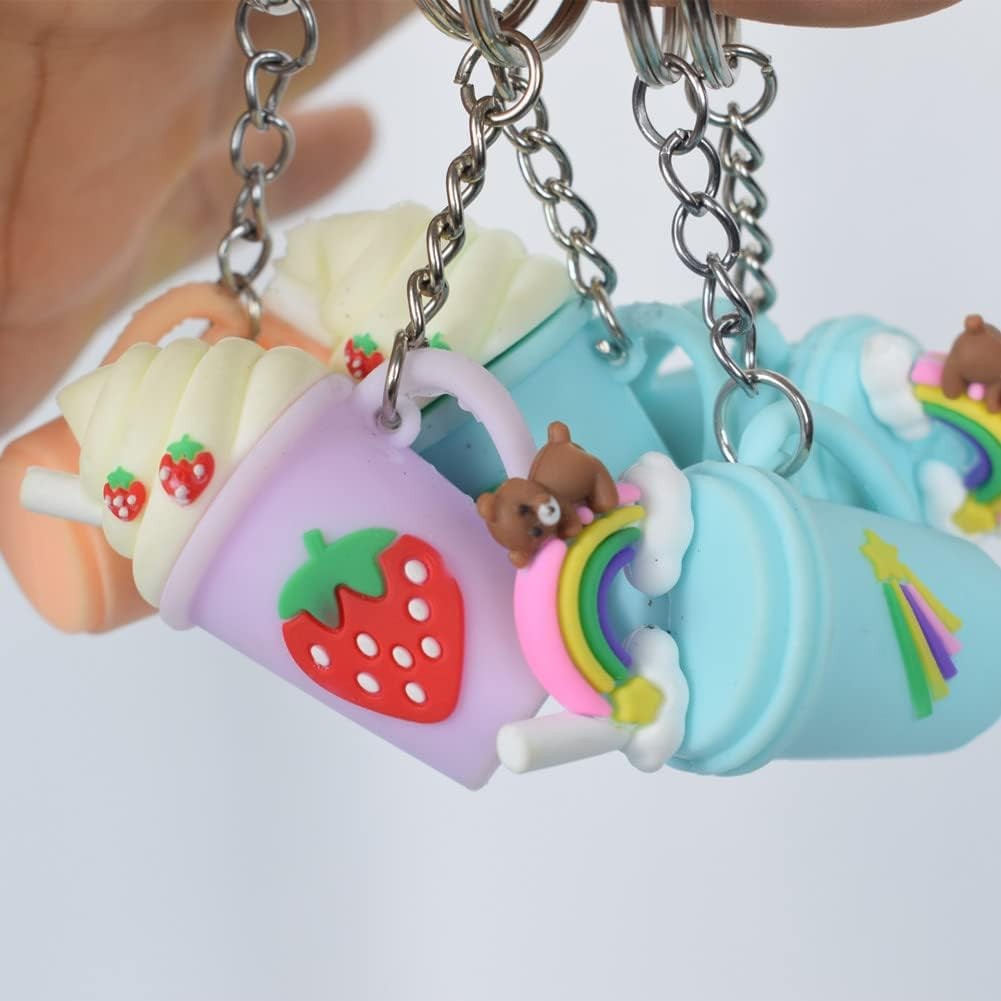50PCS Bulk Keychains Set Split Keychains Rings with Chain 1 Inch Key Rings