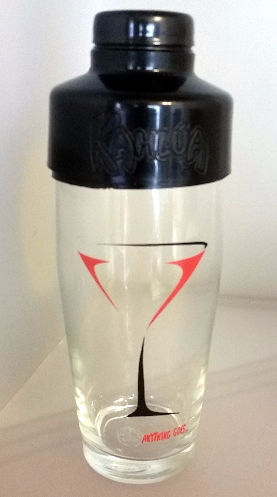 KAHLUA Coffee Liqueur ~ GLASS COCKTAIL SHAKER – Collectible/Rare