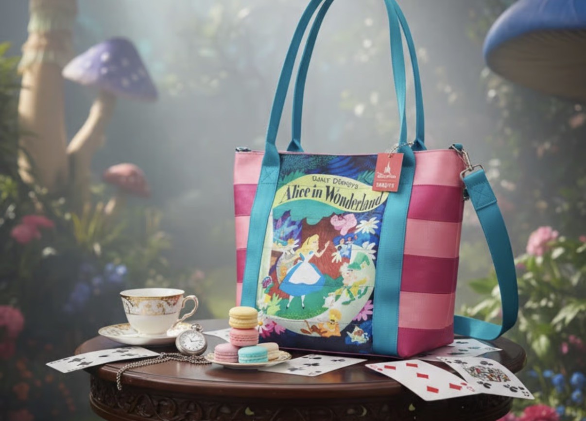 NWT Harvey’s tote bag Alice in Wonderland Cheshire Disney