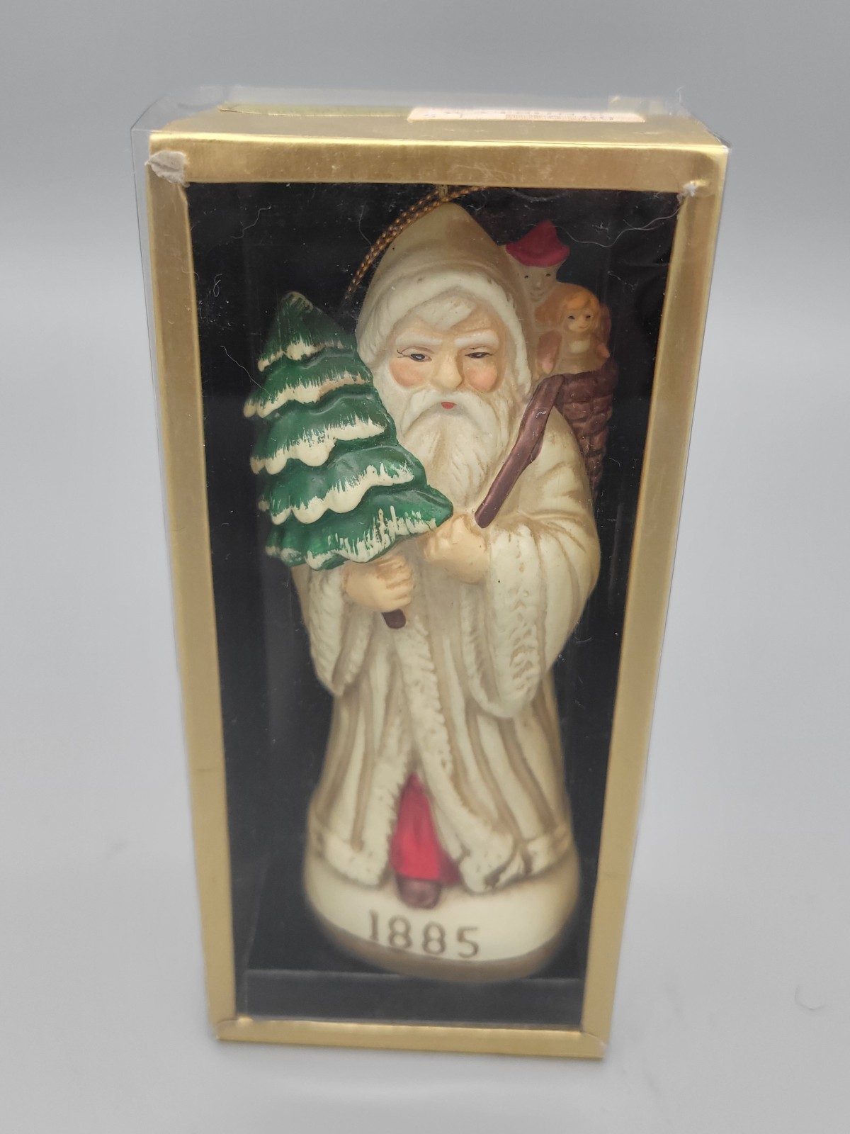 Memories of Santa 1885, 5 inches tall, hand-painted ceramic