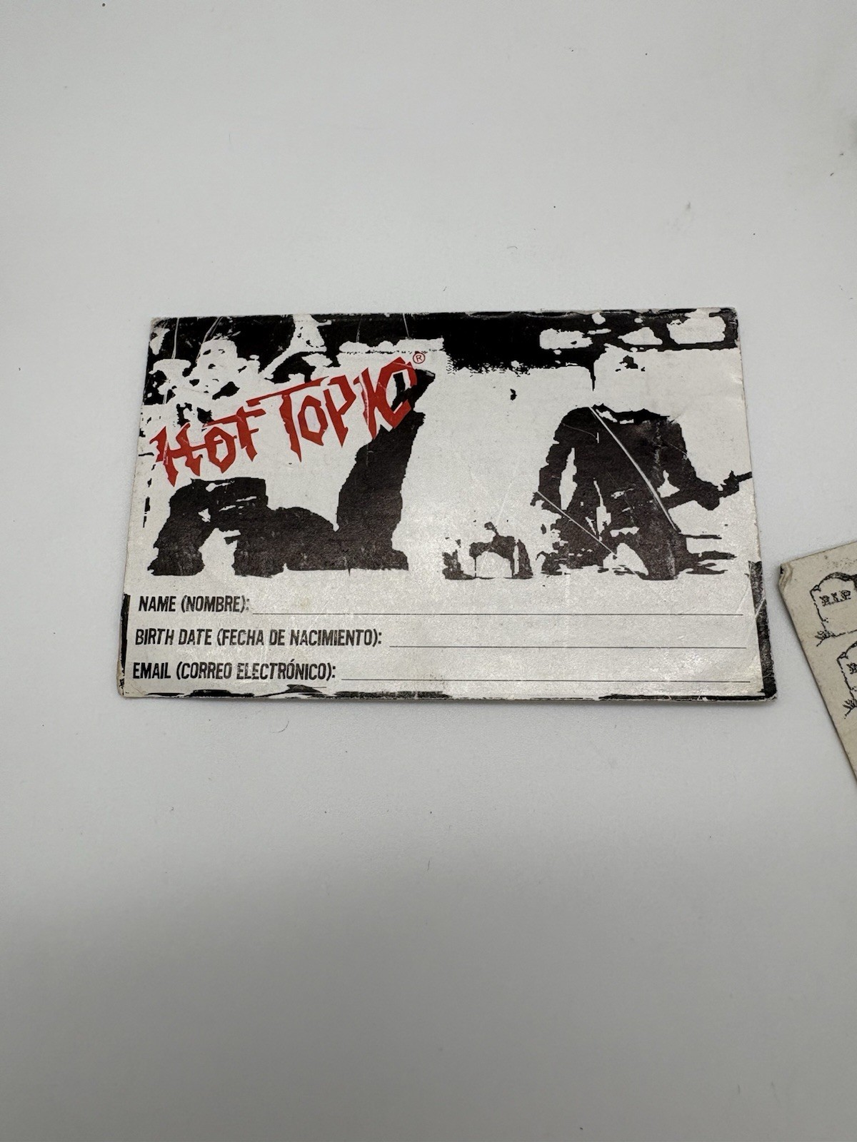 Vintage Hot Topic Frequent Buyer Cards Lot Of 3 Y2K Early 2000’s Ephemera ￼