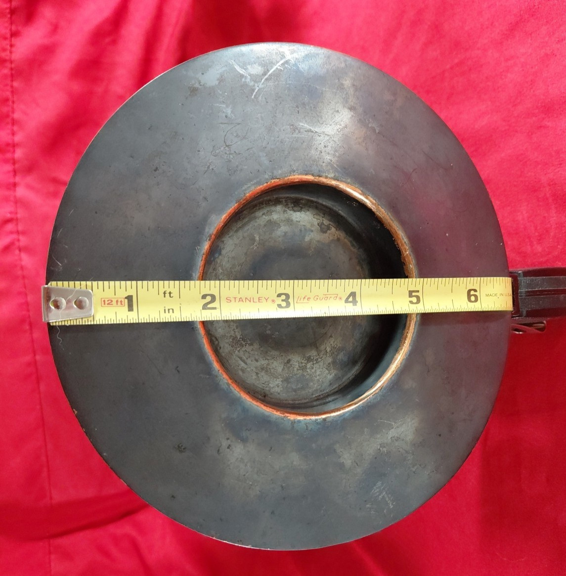 Pair Pillar Candle Holder Mixed Materials Copper Metal & More 9″ & 12″