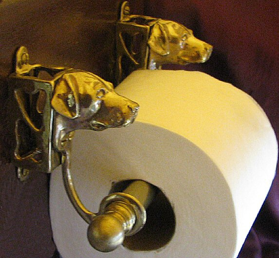 LABRADOR RETRIEVER, LAB Bronze Toilet Paper Holder OR Paper Towel Holder!
