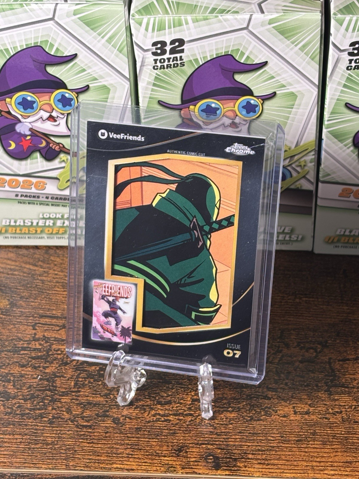 2026 Topps Chrome Veefriends Notorious Ninja Comic Cut Clipping #7 1/1 SSP