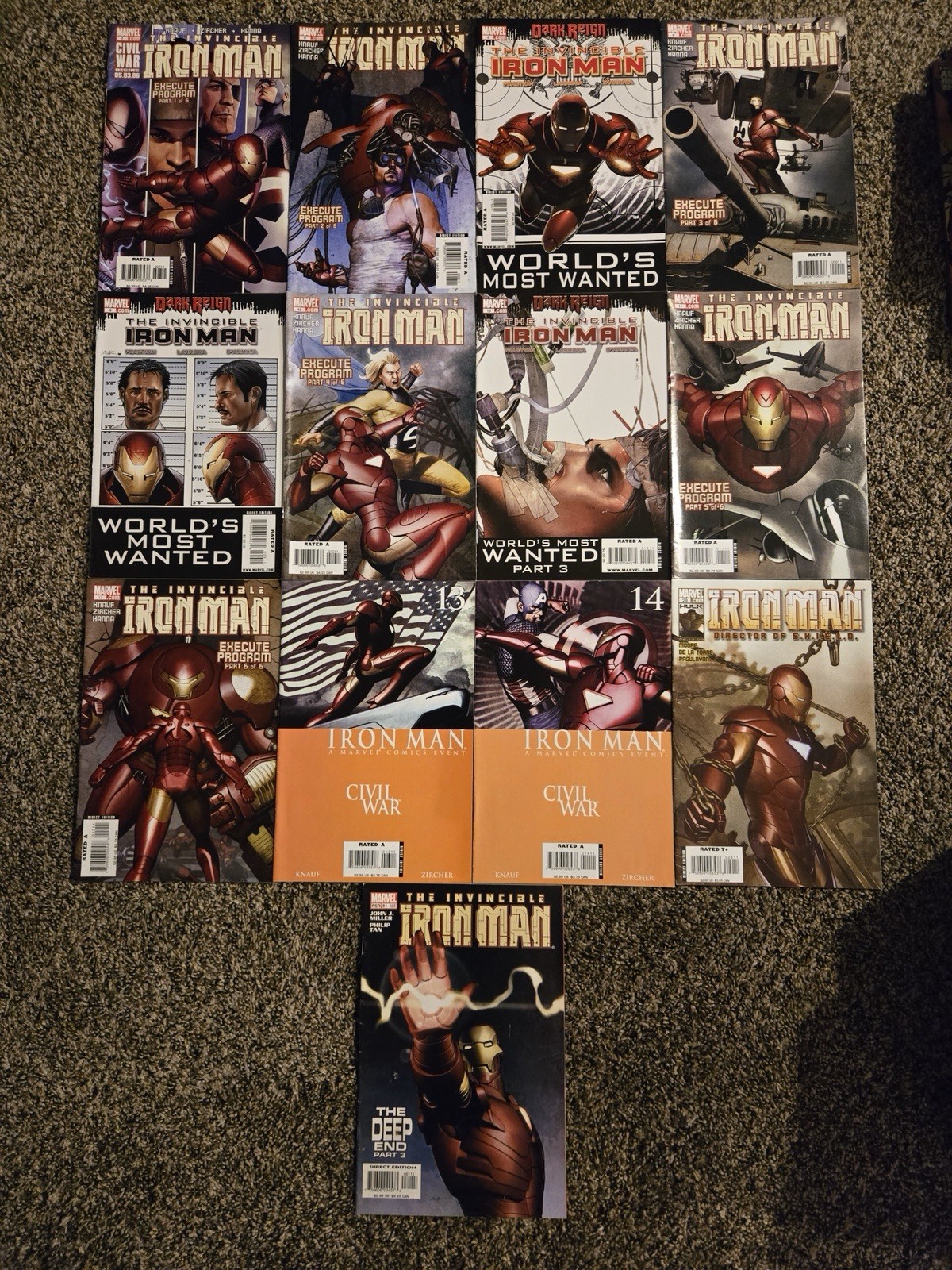 Marvel Comics Invincible Iron Man #7-14,29,81 (several Variants) (June 2006)