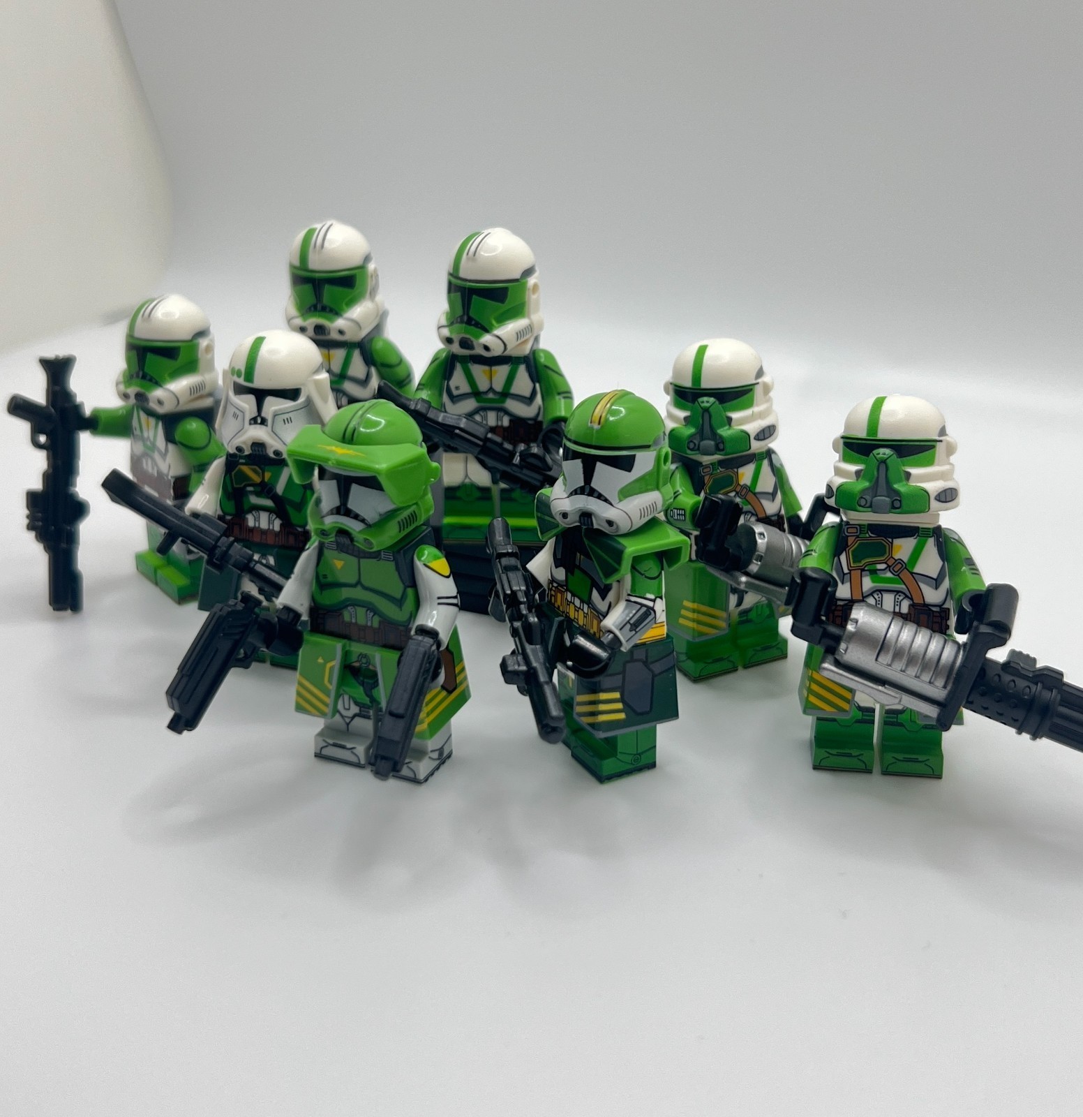8x Custom Star Wars Doom’s Unit Squad Clone Troopers Lego Minifigures Bundle