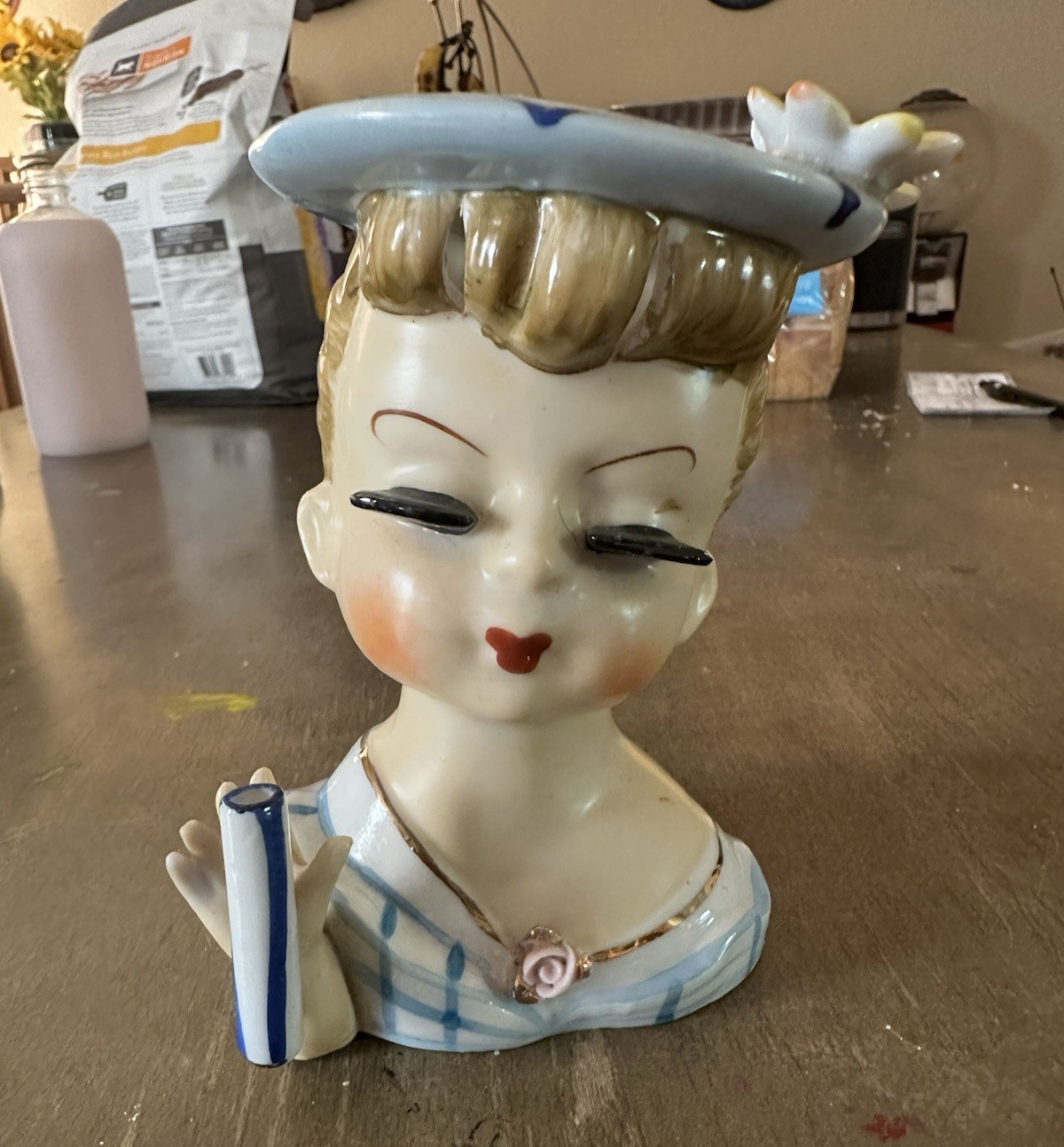 Vintage 1950s Napco Lady Head Vase – Model A5046
