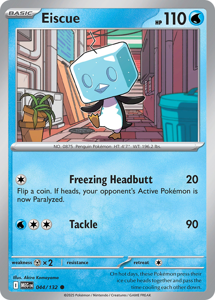 🔥 EISCUE 044/132 COMMON POKEMON NM/M KOMAYAMA 🔥