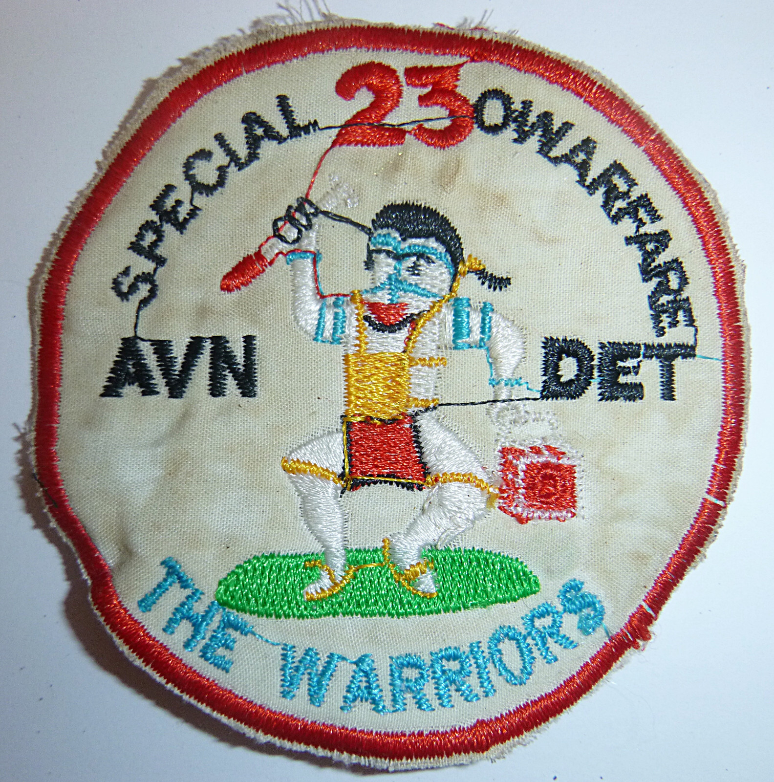 THE WARRIORS – Patch – 23rd Special Warfare Det – MACV-SOG – Vietnam War – G.944