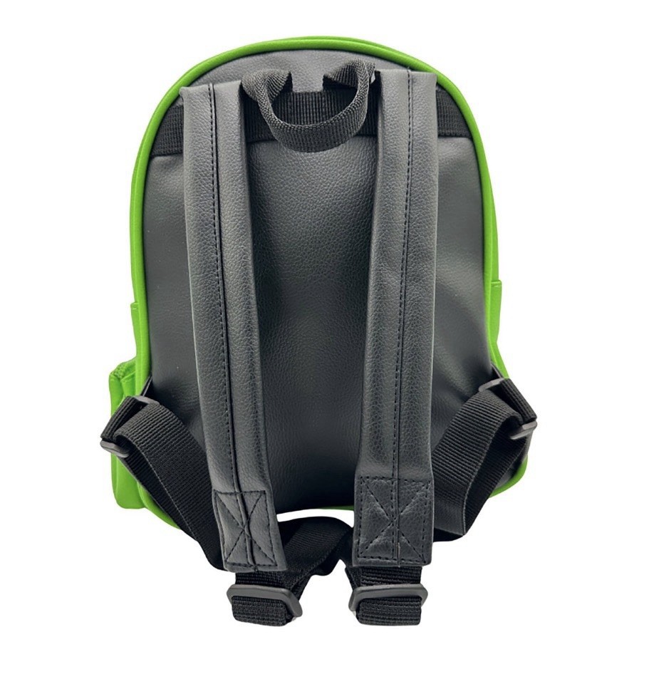 Minecraft-Green Creeper Face Backpack 10.5”in with Coín Purse Set of 2pc. NWT
