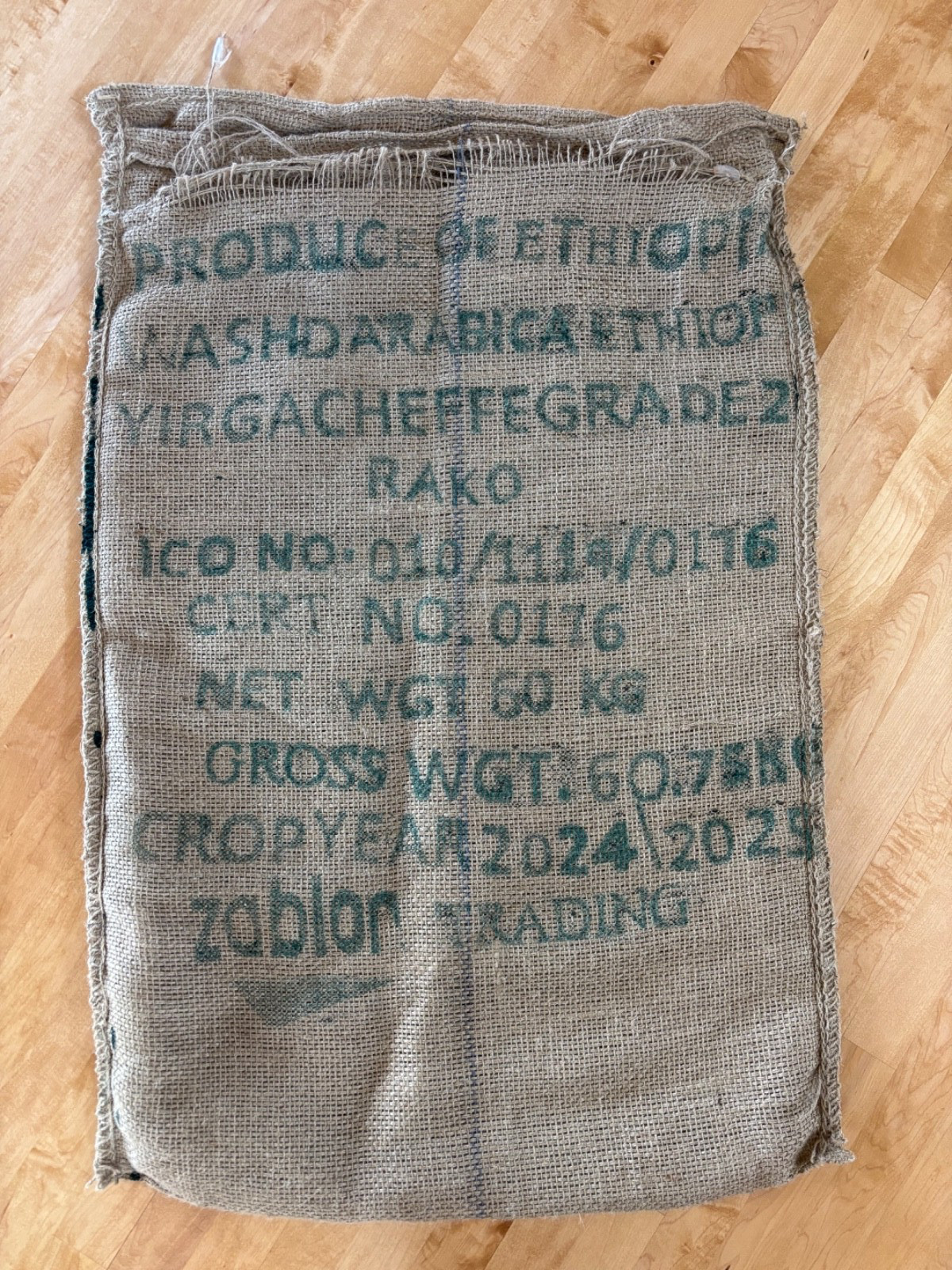 Coffee Bean Burlap Jute Sack