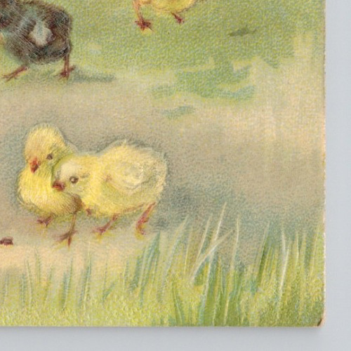 Easter Postcard Hen with Chicks A Happy Eastertide Vintage 1910 Divided Back