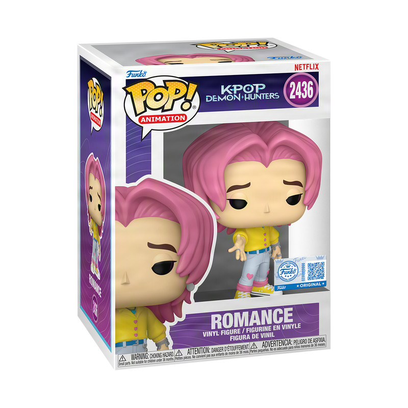 Funko POP K-Pop Demon Hunters Romance Soda Pop Exclusive Figure 2436 + Protector