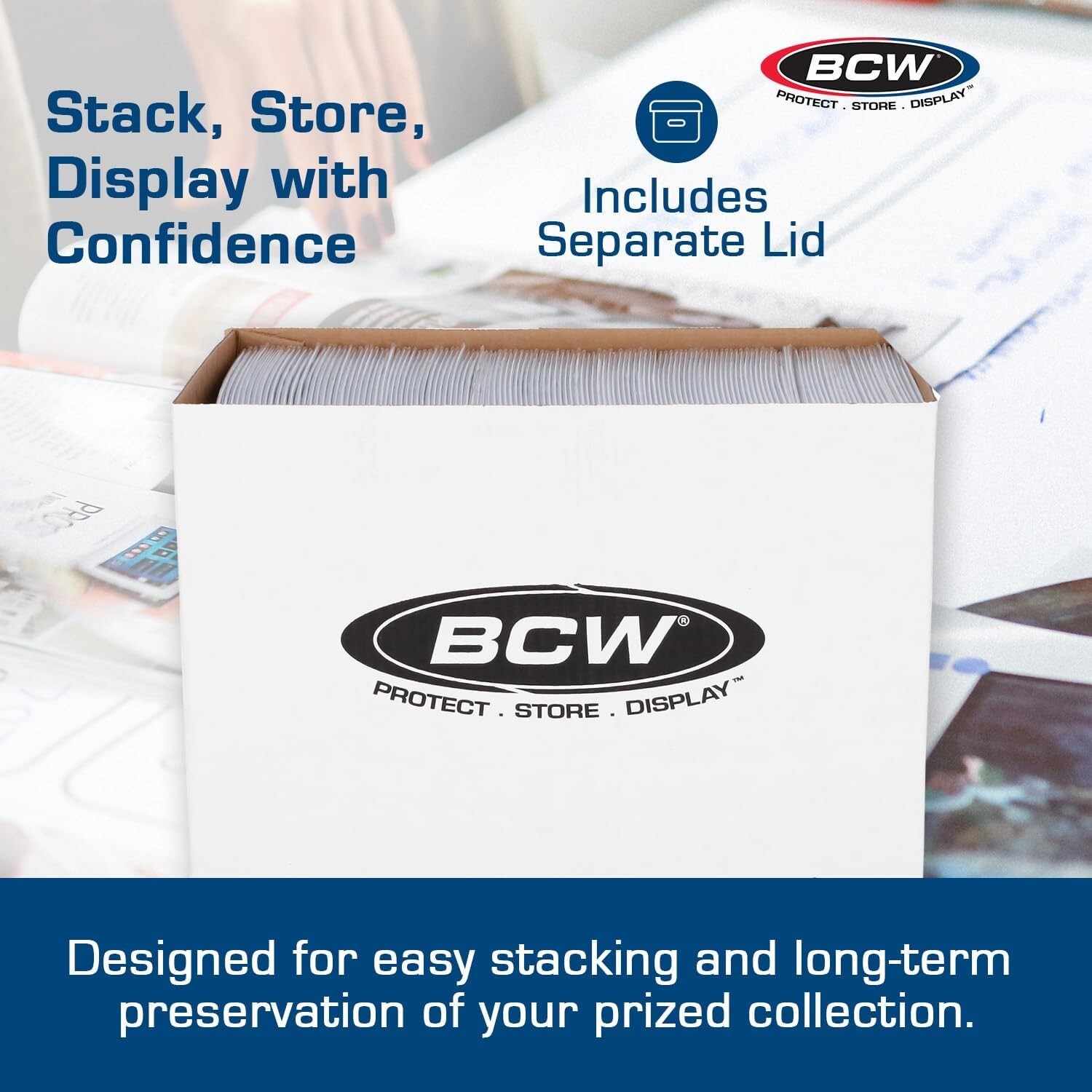 BCW Magazine Comic Storage Archive Box Double Thickness Doc Quality Cardboard