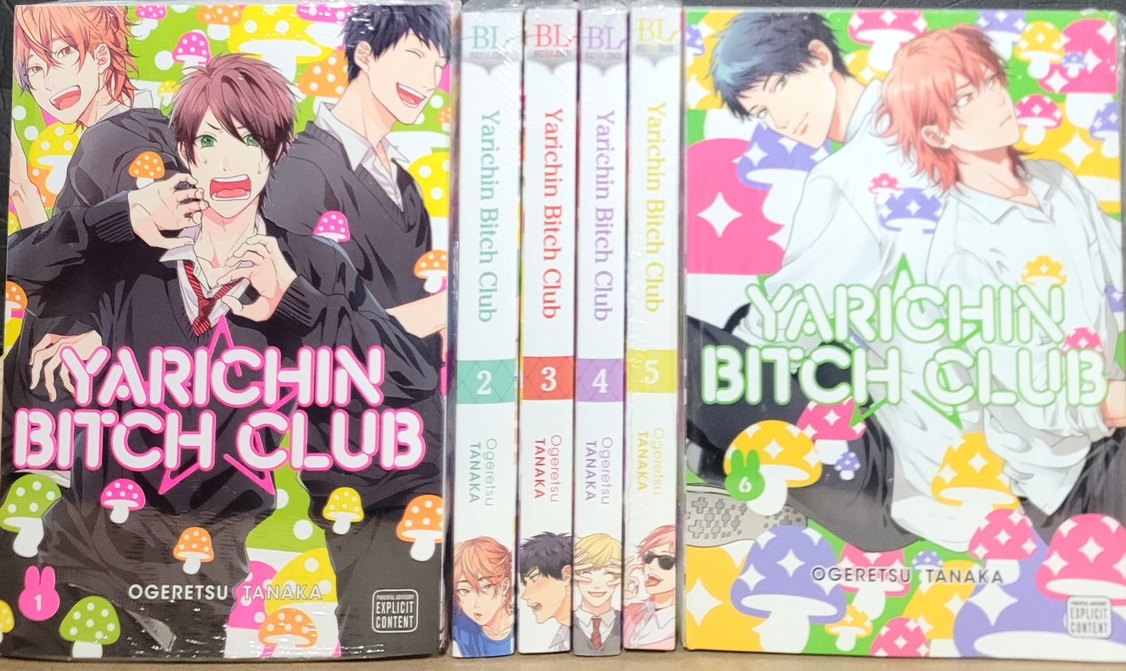 Yarichin Bitch Club Manga Vol 1-6 English New BL SuBLime MATURE Set