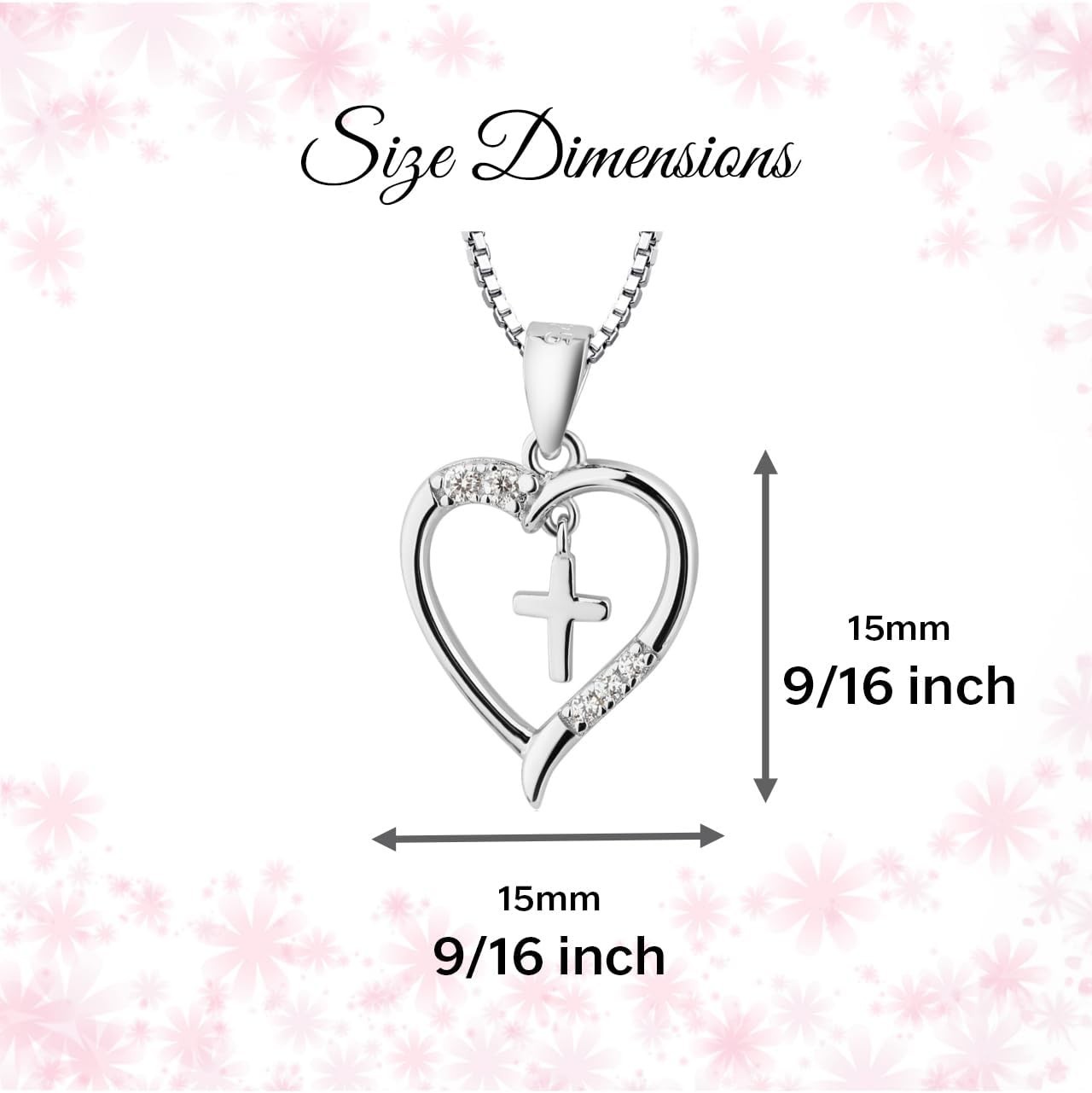 Sterling Silver First Communion Necklace for Girls