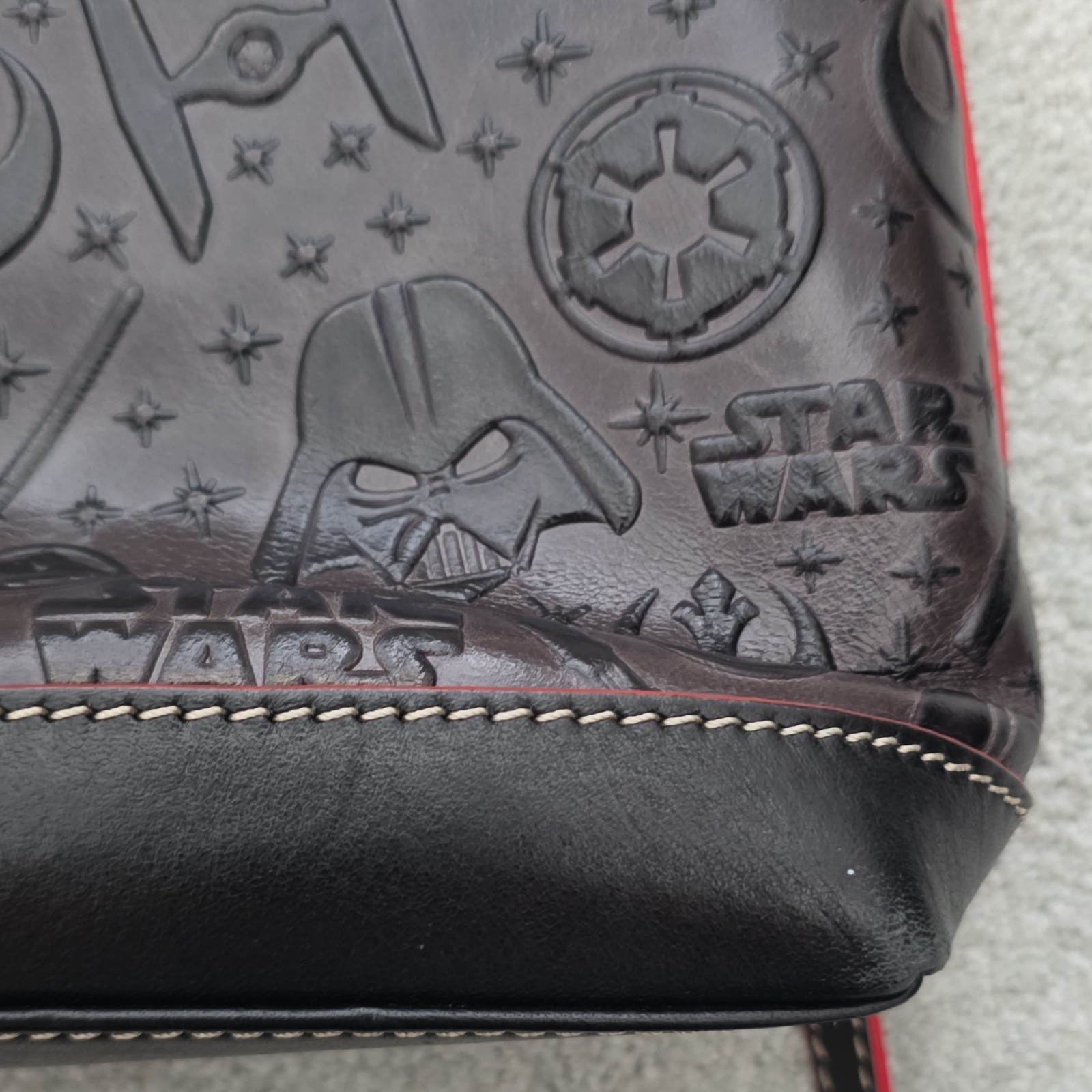 Dooney & Bourke Star Wars Dark Side Embossed Crossbody Bag Black/Red