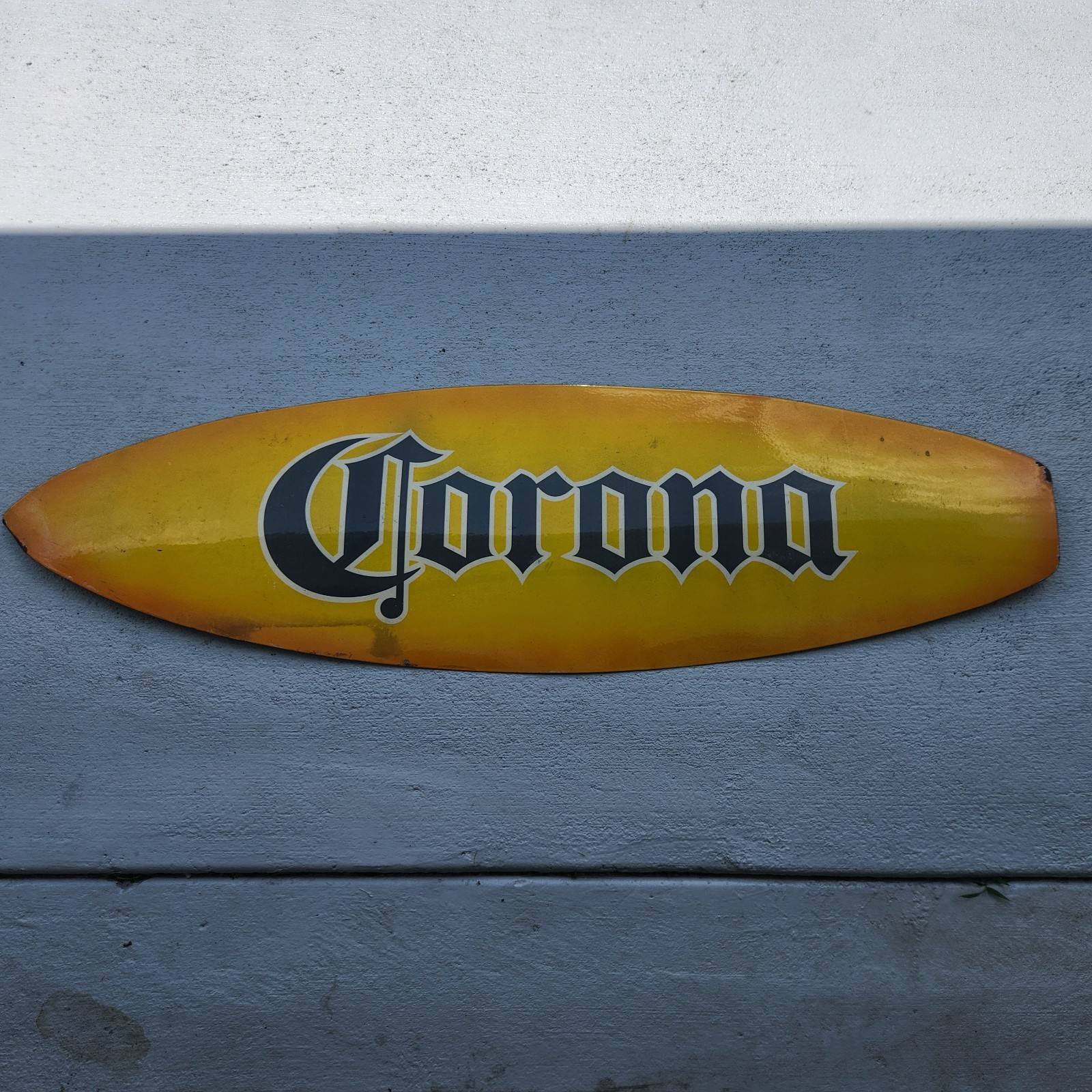 Corona Extra Beer SIGN SURFBOARD metal 48″ Heavy RARE