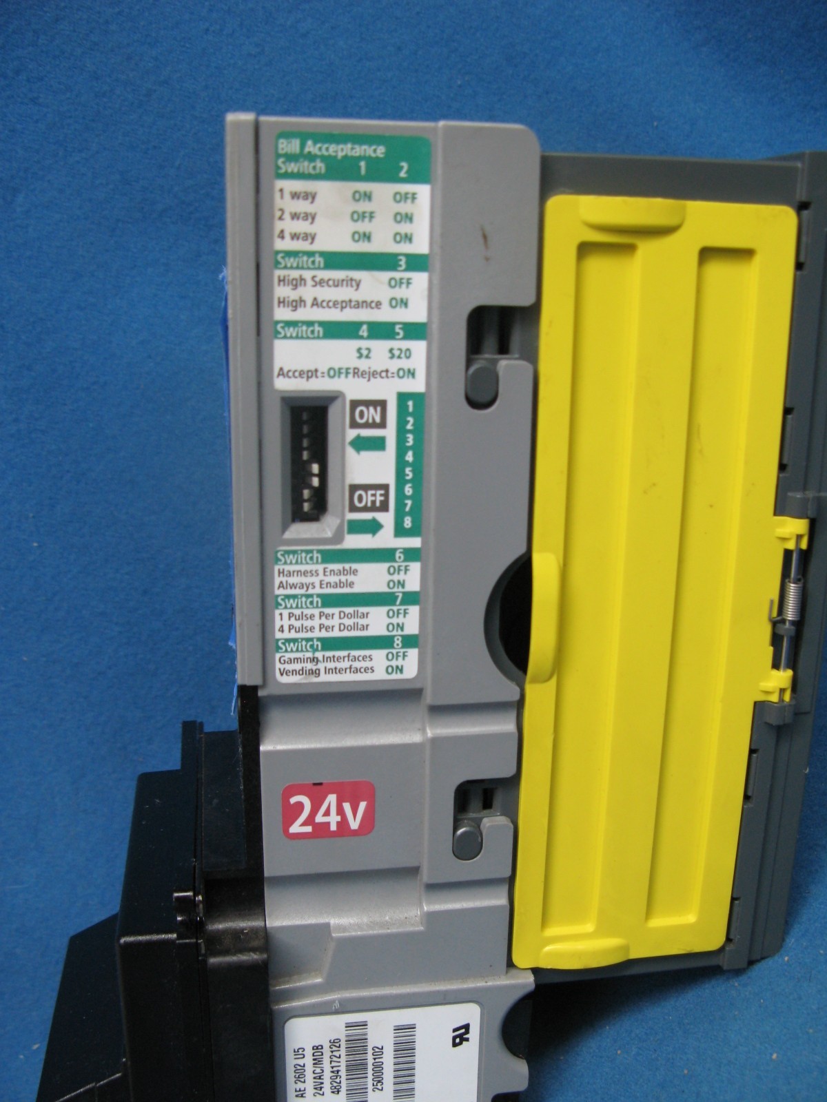 MEI Mars CPI AE2602 U5 24V/AC/MDB 250000102 Accepts 1 5 10 20 Tested Working