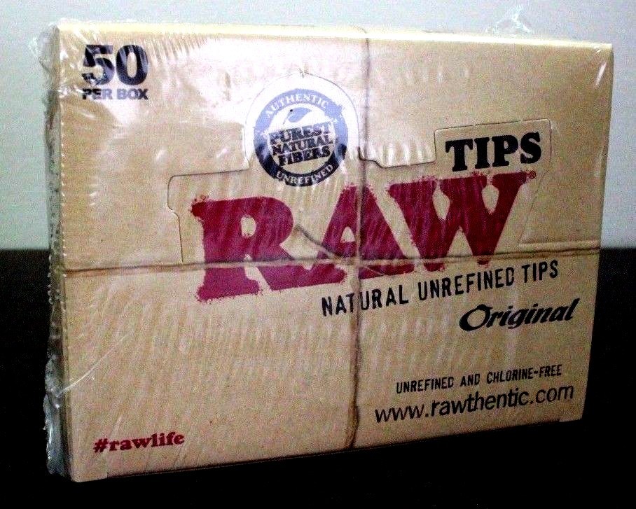RAW ORIGINAL TIPS 50 PACKS~2,500 TOTAL~FACTORY SEALED~RAW DISTRIBUTOR