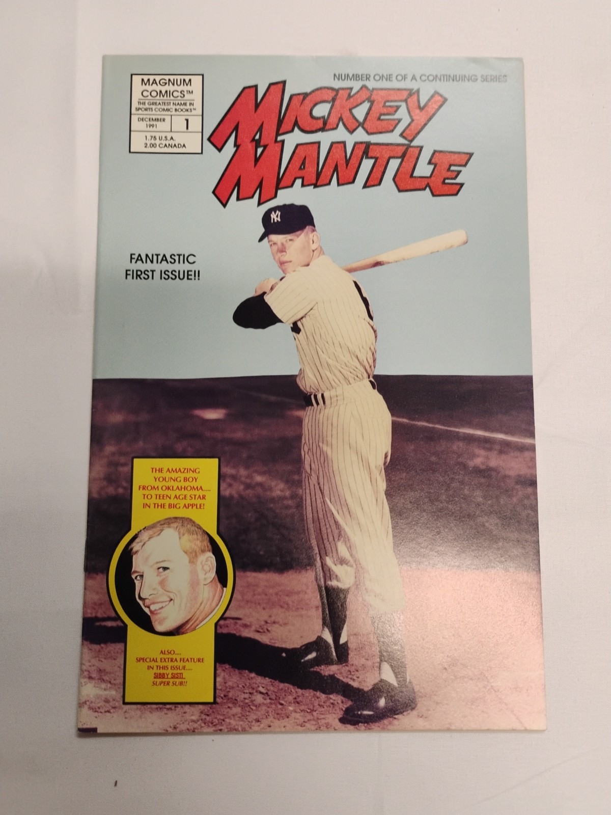 Mickey Mantle Comic #1. Magnum Comics December 1991